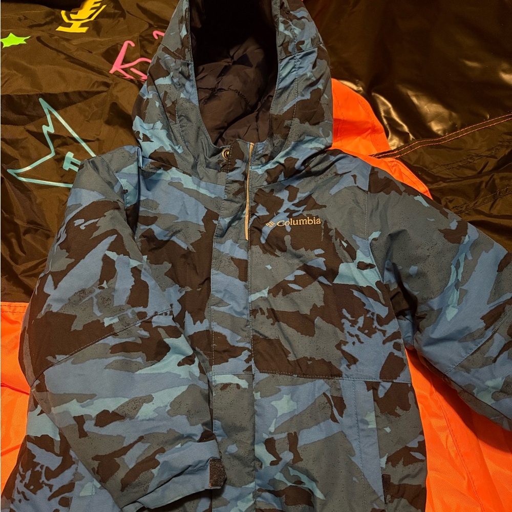 Columbia Kids' Blue Camo Jacket